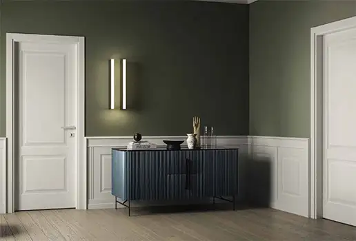 raised panel wood door