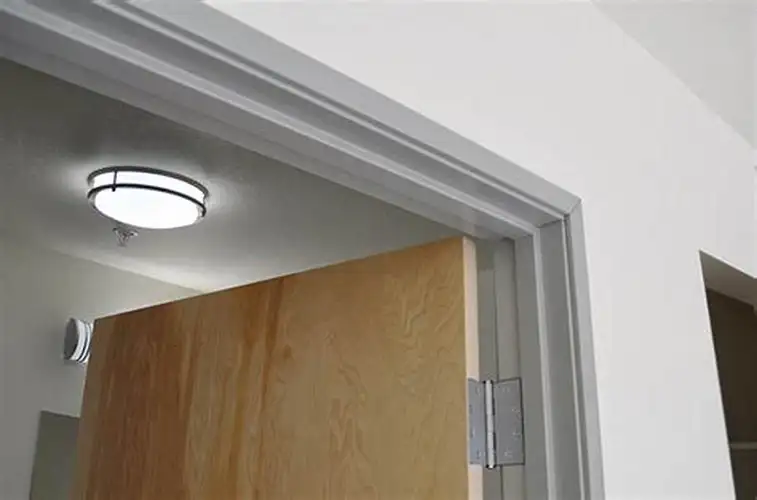 wood door with steel frame