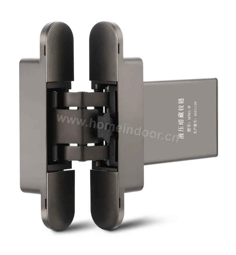 aluminum alloy 3d adjustable self-close hydraulic invisible hinge