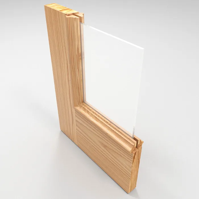 door with Glass panel construction D