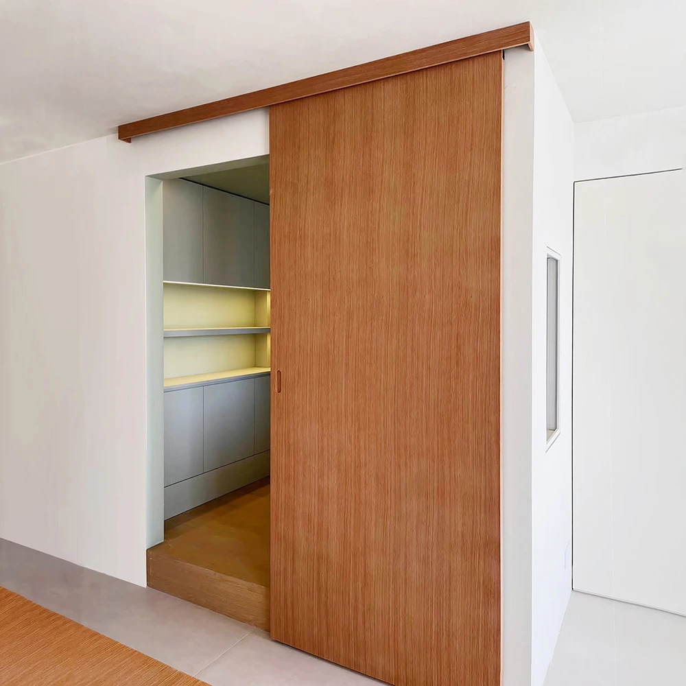sliding door with rail cover