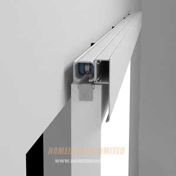 Sliding system with rail cover