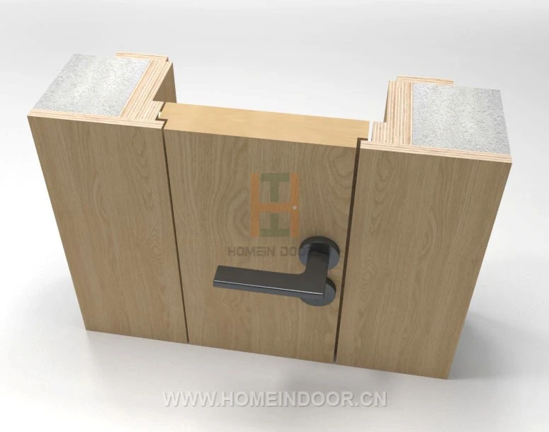 door with Wood FrameTrimless door A