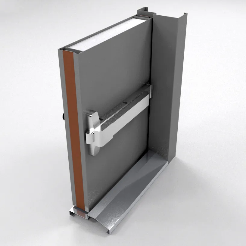 door with Isolation and Fireproof Exit door