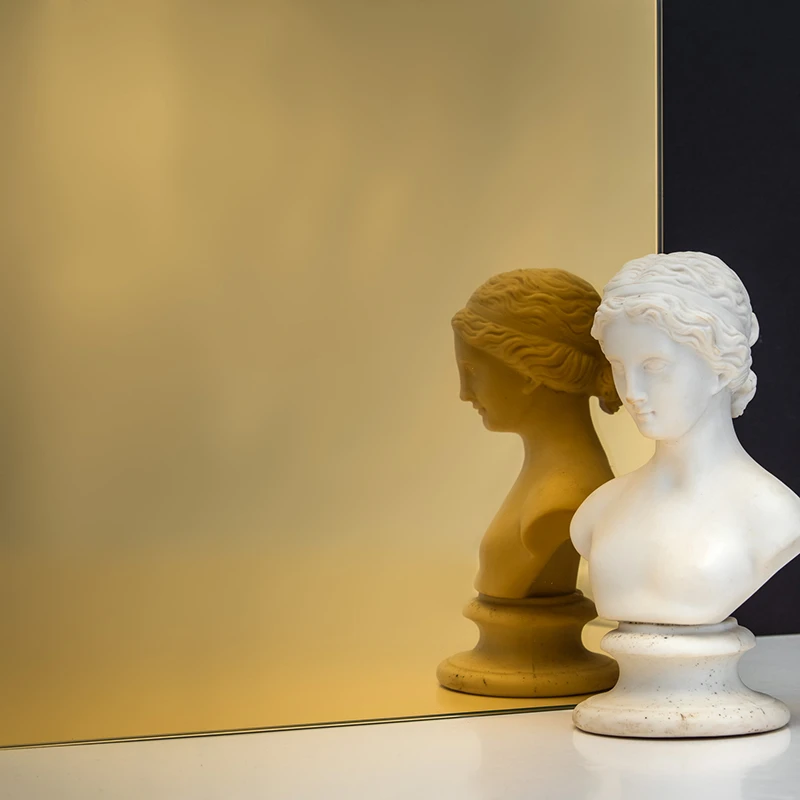 Copper colored mirror