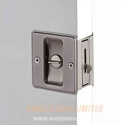 Lock with finger-pull handle