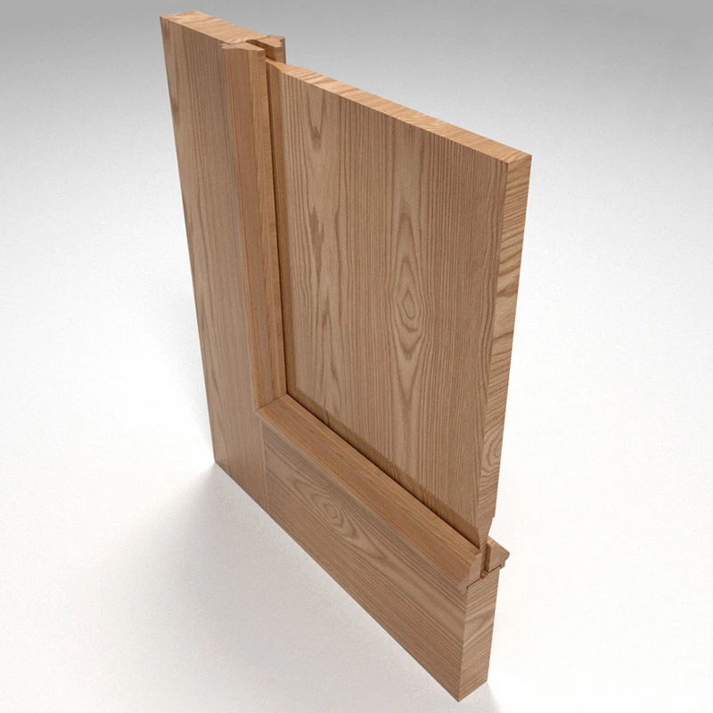door with Door slabs with applied molding