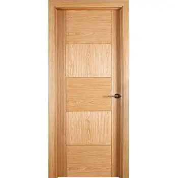 Interior oak veneer grooved 45 minute fire resistant wood door