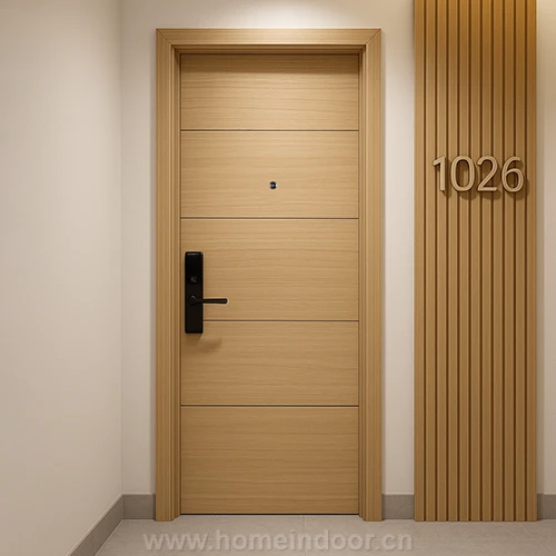 Soundproof fire rated wood 5 star hotel room door