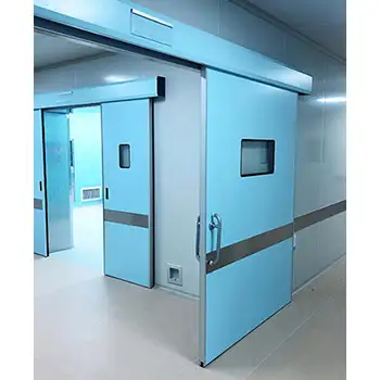 Healthcare automatic hermetic sliding barn doors for operating room