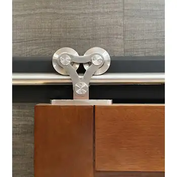 SLS13 CE SUS307 Stainless steel Satin Silver roller sliding sytem for barn door