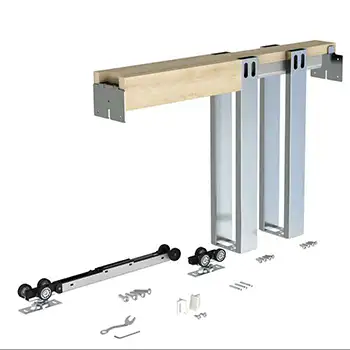 SLS19 CE Aluminum alloy Anodised Silver roller sliding sytem for pocket door