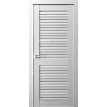 Full louver white interior wooden louver door for Utility room