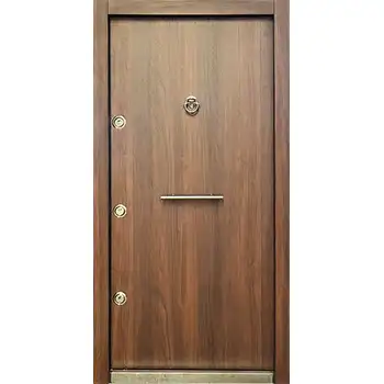 Residential flush steel-wood armored front door