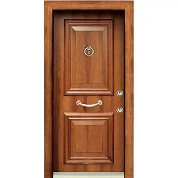 apartment wooden cladding steel armoured door