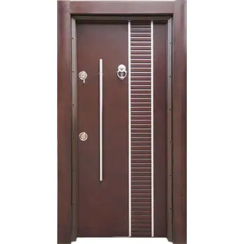 Turkish steel wood armoured entry door for house