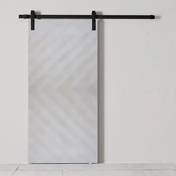 K style veneer flush wood internal sliding barn door