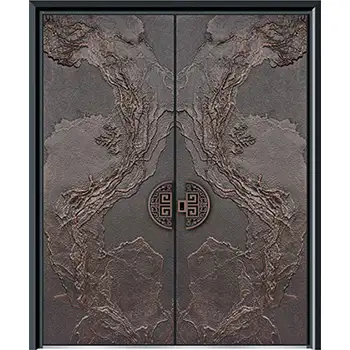 ACD02 villas exterior front entrance classic armored security aluminum-casting door