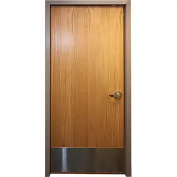<font color='brown'>Flush fireproof commercial modern wood exterior entry door</font>