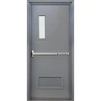 UL listed steel emergency exit door with bottom louver