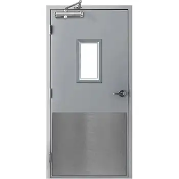 UL certified 2 hours steel fire rated door with vision panel
