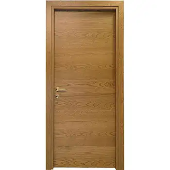 Sliced oak veneer flush Interior wood door
