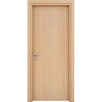 Minimalist cheap flush melamine wood interior door