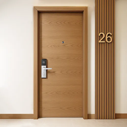 UL fireproof commercial hotel room wood door
