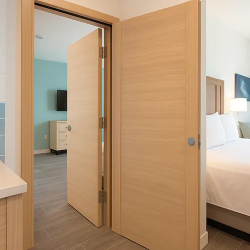 UL listed fire proof wood hotel adjoining room door