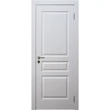 RPD15 home Interior Bedroom white painted 3 panel riased panel MDF solid core door