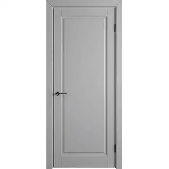 RPD39 Residential Interior room grey painted 1 panel MDF hollow core door
