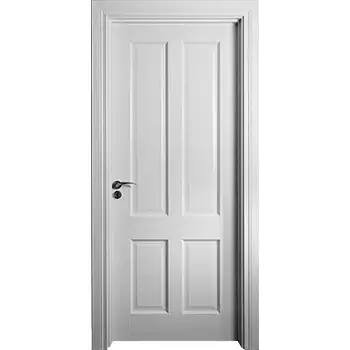 RPD06 home Interior room white painted 4 panel riased panel MDF solid core door