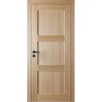 Solid wood prehung interior 3 panel shaker style door