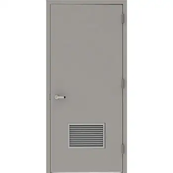 commerical Interior grey UL fire rated metal galvanized-steel door with louver