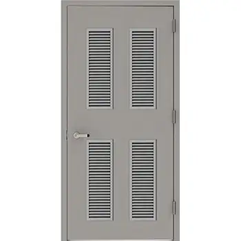 utility steel full vented louver door